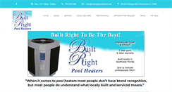 Desktop Screenshot of builtrightpoolheaters.com